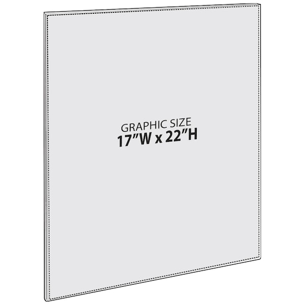 17"W x 22"H Sign w/ Adhesive Tape, PK10
